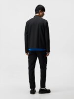 Josiah Summer Wool Overshirt Black Men J.Lindeberg Clothing 66XF1227 - Image 2