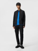 Josiah Summer Wool Overshirt Black Men J.Lindeberg Clothing 66XF1227 - Image 3