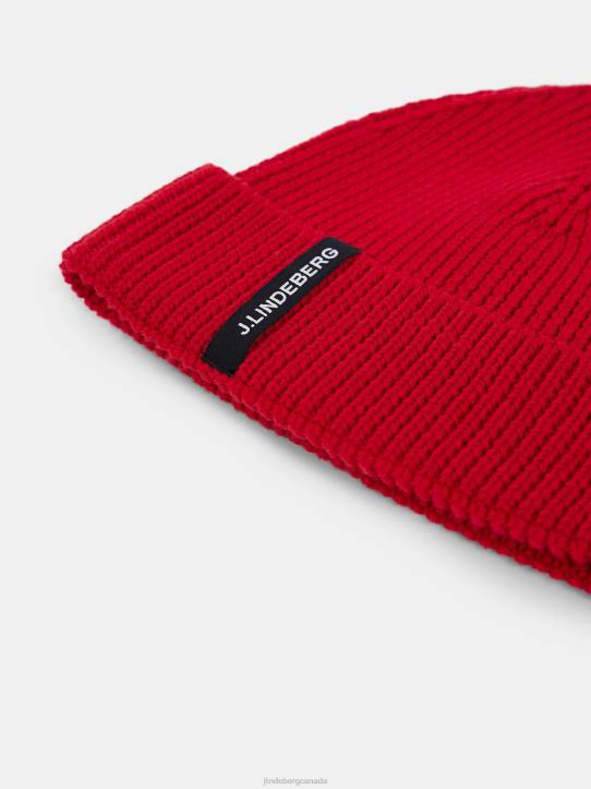 Juan Merino Beanie Red Bell Men J.Lindeberg Accessory 66XF2534 - Image 1