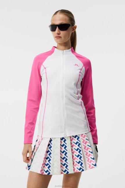 June Mid Layer White Women J.Lindeberg Clothing 66XF1820