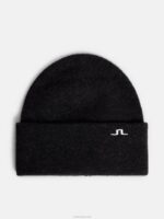 Kadie Alpaca Mix Beanie Black Men J.Lindeberg Accessory 66XF744