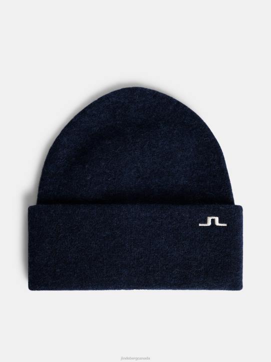 Kadie Alpaca Mix Beanie Navy Melange Men J.Lindeberg Accessory 66XF746 - Image 1