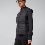 Keisha Hybrid Hooded Jacket Black Women J.Lindeberg Clothing 66XF2858