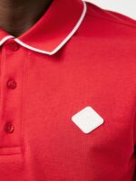 Kenny Cotton Polo Flame Scarlet Men J.Lindeberg Clothing 66XF2088 - Image 3