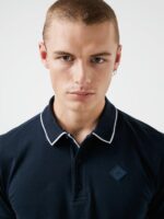 Kenny Cotton Polo Navy Men J.Lindeberg Clothing 66XF2087 - Image 3