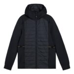 Kenny Hybrid Hooded Jacket Black Men J.Lindeberg Clothing 66XF2422