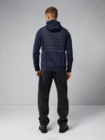 Kenny Hybrid Hooded Jacket Navy Men J.Lindeberg Clothing 66XF2420 - Image 2