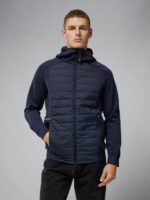 Kenny Hybrid Hooded Jacket Navy Men J.Lindeberg Clothing 66XF2420