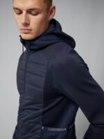 Kenny Hybrid Hooded Jacket Navy Men J.Lindeberg Clothing 66XF2420 - Image 4