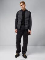 Kenny Hybrid Jacket Black Men J.Lindeberg Clothing 66XF2419 - Image 2