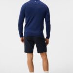 Kian Zipped Sweater Estate Blue Men J.Lindeberg Clothing 66XF558