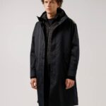 Kito Unlined Parka Black Men J.Lindeberg Clothing 66XF2501