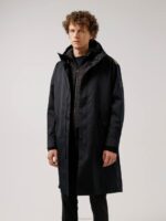 Kito Unlined Parka Black Men J.Lindeberg Clothing 66XF2501