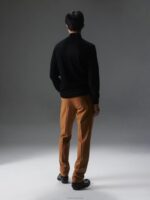 Kiyan Quarter Zip Sweater Black Men J.Lindeberg Clothing 66XF2274