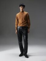 Kiyan Quarter Zip Sweater Chipmunk Men J.Lindeberg Clothing 66XF2273 - Image 2