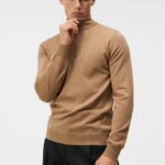 Kiyan Quarter Zip Sweater Chipmunk Men J.Lindeberg Clothing 66XF989