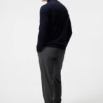 Kiyan Quarter Zip Sweater Navy Men J.Lindeberg Clothing 66XF1042