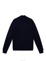 Kiyan Quarter Zip Sweater Navy Men J.Lindeberg Clothing 66XF1042 - Image 4