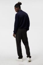 Kiyan Quarter Zip Sweater Navy Men J.Lindeberg Clothing 66XF990 - Image 2