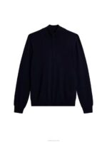 Kiyan Quarter Zip Sweater Navy Men J.Lindeberg Clothing 66XF990 - Image 6
