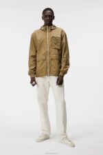Klive Windbreaker Jacket Aloe Men J.Lindeberg Clothing 66XF921 - Image 2