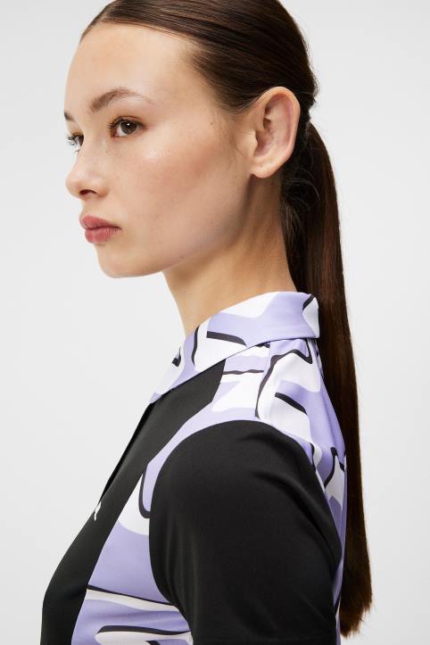 Kristine Polo Bridge Wave Sweet Lavender Women J.Lindeberg Clothing 66XF1333 - Image 3