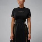 Krystal Dress Black Women J.Lindeberg Clothing 66XF2661
