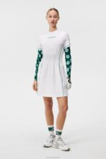Krystal Dress White Women J.Lindeberg Clothing 66XF1638 - Image 3