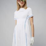 Krystal Dress White Women J.Lindeberg Clothing 66XF2660