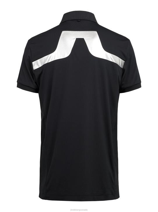 Kv Golf Polo - Tour Collection Black Men J.Lindeberg Clothing 66XF2096 - Image 1