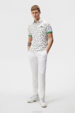Kv Nyc Golf Polo White Men J.Lindeberg Clothing 66XF199 - Image 2