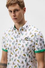 Kv Nyc Golf Polo White Men J.Lindeberg Clothing 66XF199 - Image 3