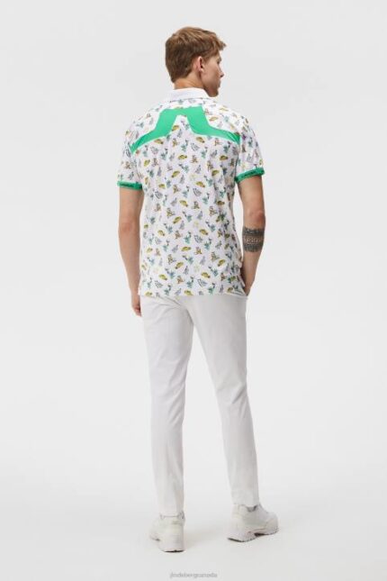 Kv Nyc Golf Polo White Men J.Lindeberg Clothing 66XF199