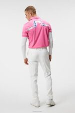 Kv Polo Azalea Pink Men J.Lindeberg Clothing 66XF138 - Image 2