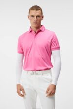 Kv Polo Azalea Pink Men J.Lindeberg Clothing 66XF138