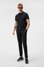 Kv Polo Black Men J.Lindeberg Clothing 66XF282 - Image 2