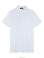 Kv Polo Fiery Red Men J.Lindeberg Clothing 66XF275 - Image 4