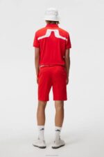 Kv Polo Fiery Red Men J.Lindeberg Clothing 66XF83