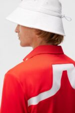Kv Polo Fiery Red Men J.Lindeberg Clothing 66XF83 - Image 3