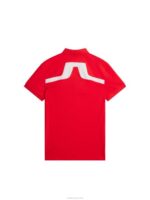Kv Polo Fiery Red Men J.Lindeberg Clothing 66XF83 - Image 6