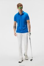 Kv Polo Lapis Blue Melange Men J.Lindeberg Clothing 66XF279 - Image 2