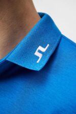 Kv Polo Lapis Blue Melange Men J.Lindeberg Clothing 66XF279 - Image 4