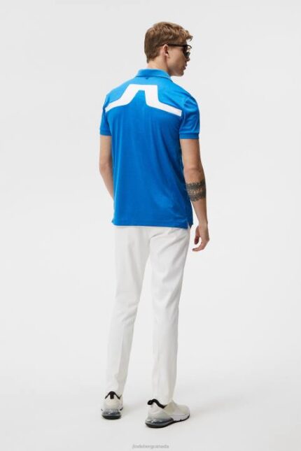 Kv Polo Lapis Blue Melange Men J.Lindeberg Clothing 66XF279