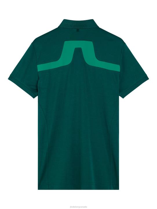 Kv Polo Rain Forest Melange Men J.Lindeberg Clothing 66XF276 - Image 5
