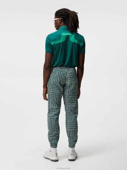 Kv Polo Rain Forest Melange Men J.Lindeberg Clothing 66XF276