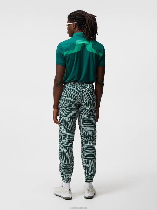 Kv Polo Rain Forest Melange Men J.Lindeberg Clothing 66XF276 - Image 1