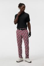 Kv Print Polo Black Men J.Lindeberg Clothing 66XF27 - Image 2
