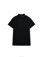 Kv Print Polo Black Men J.Lindeberg Clothing 66XF27 - Image 5