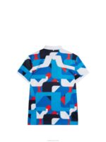 Kv Print Polo Brilliant Blue Big Bridge Men J.Lindeberg Clothing 66XF273 - Image 6