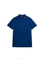 Kv Print Polo Estate Blue Men J.Lindeberg Clothing 66XF28 - Image 5